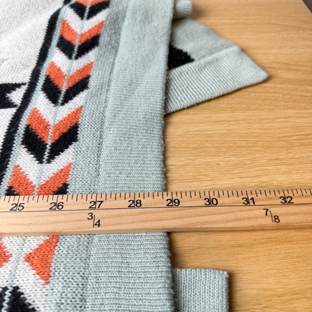 Wrangler Retro Open Knit Cardigan Women XXL Southwestern Cowgirl Cabin Aztec - Picture 8 of 10